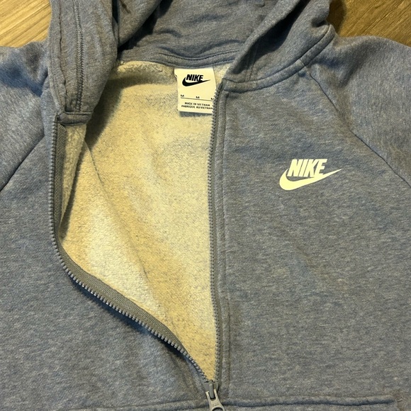 Nike Women's Blue Half-Zip Hoodie - Picture 3 of 4